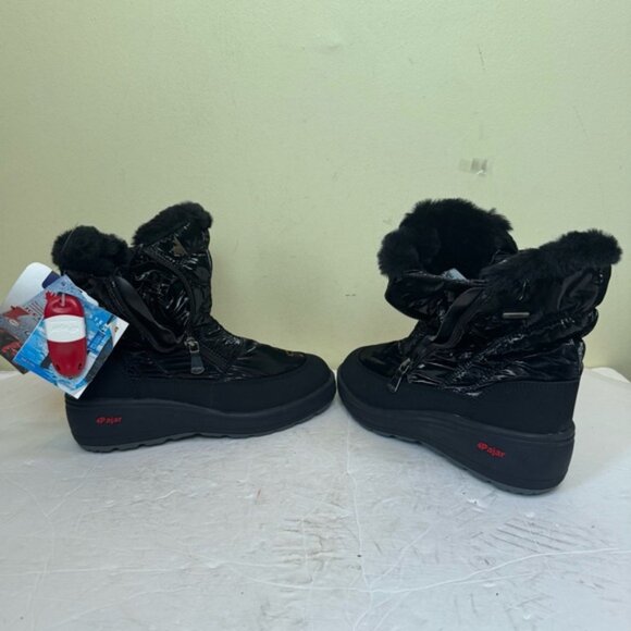 Pajar NEW Veronica Winter Boot Icegrippers Key Zip Faux Fur Waterproof Black 6.5 - Picture 7 of 16